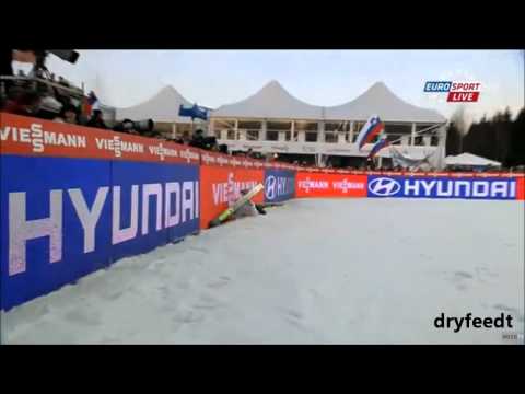 Antonin Hajek crash in Harrachov HS 205 Ski flying world championships - 2014.03.14.