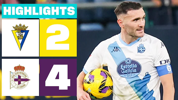 CÁDIZ CF 2 - 4 RC DEPORTIVO I HIGHLIGHTS LALIGA HYPERMOTION