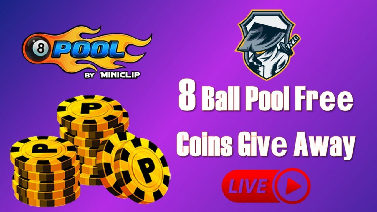 8 Ball Pool Free 50k Coins Giveaway For Subscribers Only
