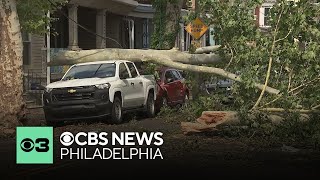 Residents begin cleaning up after strong storms, microbursts in Philadelphia and Pa. suburbs screenshot 1