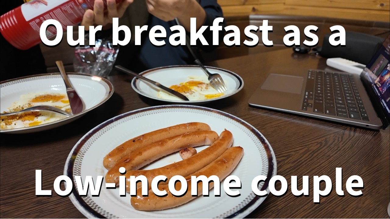 Low-income life in Germany 🇩🇪 - Our simple breakfast