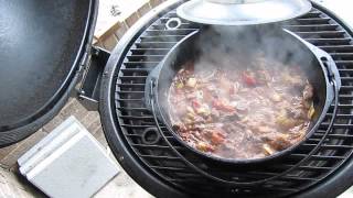 Today i decided to cook some beer-braised chili on the akorn kamado...
here's recipe: 2 tablespoons extra virgin olive oil pounds be...