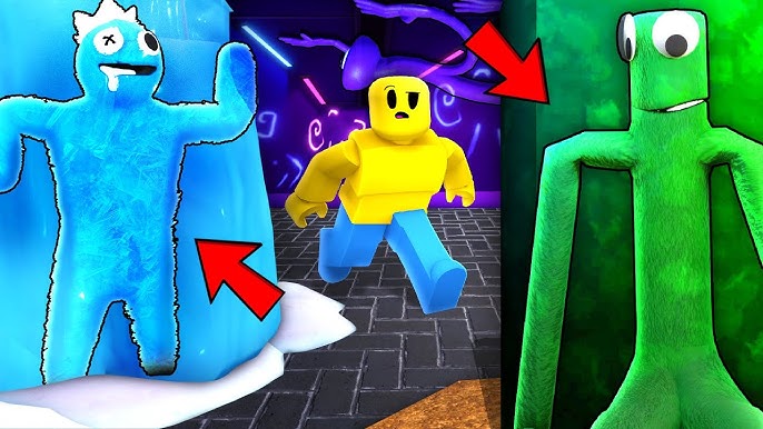 Purple-Rainbow Friends Roblox skin for trolling Remake