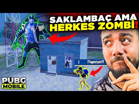 AŞŞŞŞIRI ZOR SAKLAMBAÇ! HERKES ZOMBİ!! 😂PUBG Mobile