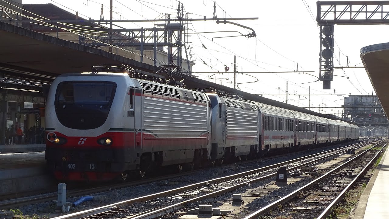 ICN 795 in arrivo & partenza dalla Stazione Centrale di BOLOGNA! [E402B