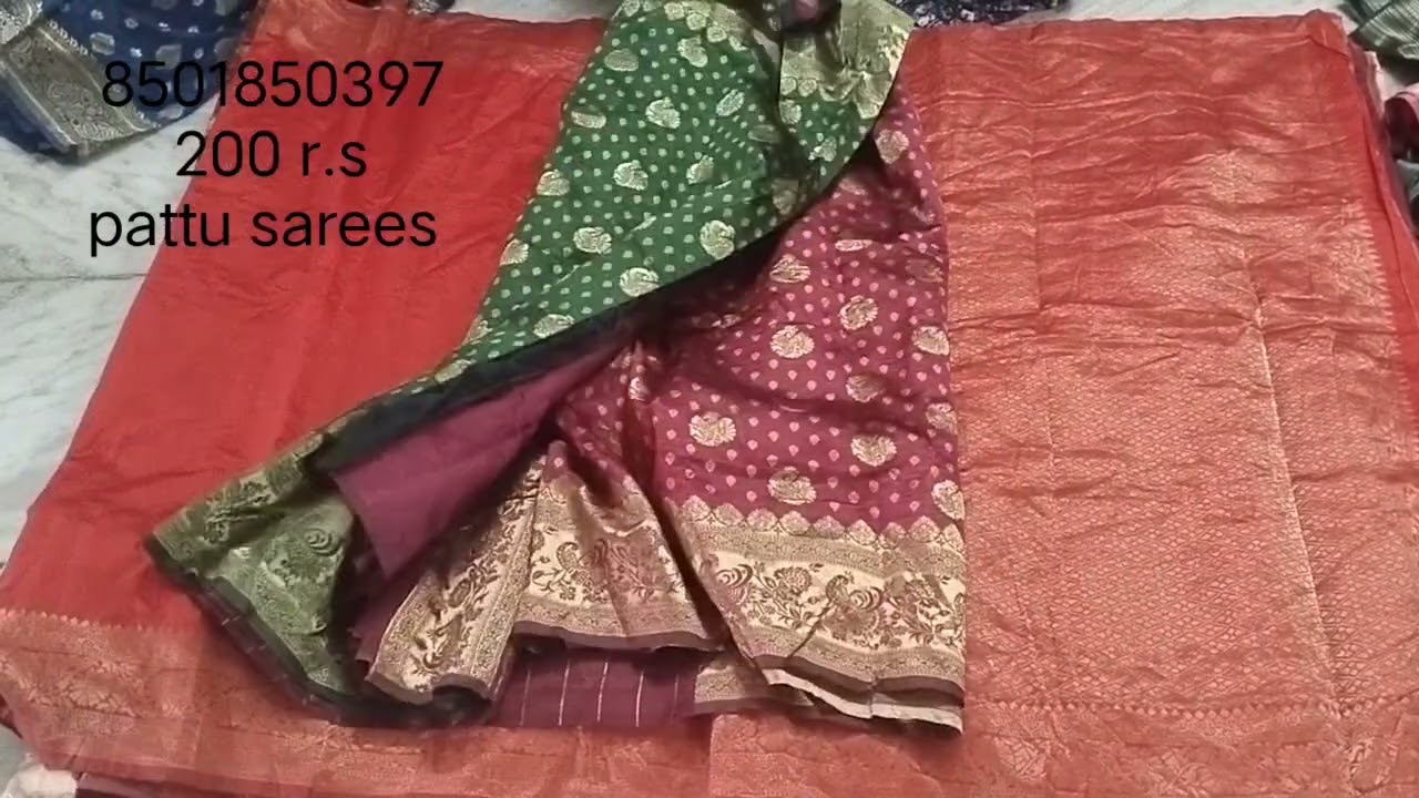 Pattu sarees ❤️ only 200 rupees ❤️ 8501850397