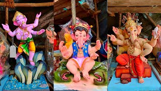 2021 Cute Ganesh Idols at Harshala Ganesh Kala Kendra In Prathiksha Nagar Sion | Mumbai Cha Ganpati