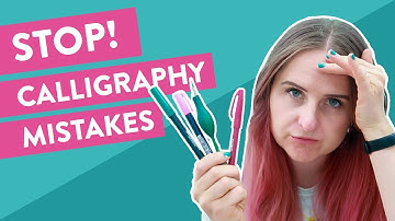 5 Beginner Calligraphy Mistakes AND How to Fix Them!