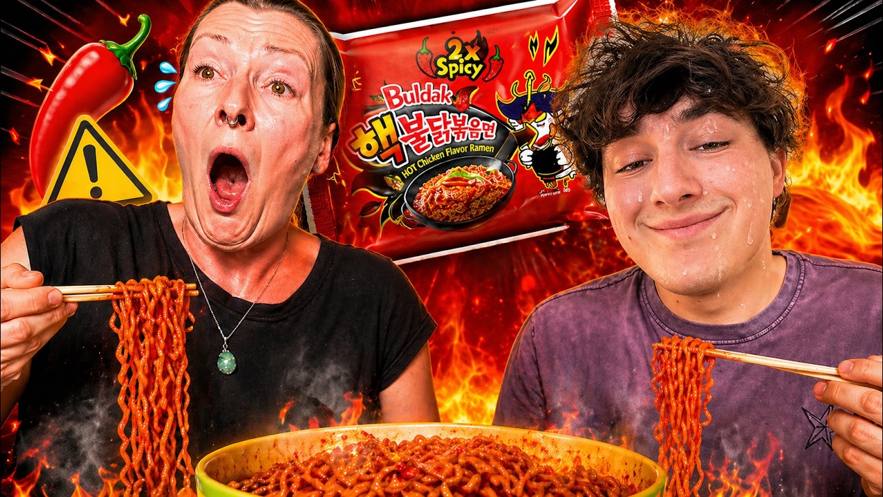 On a goûté des Ramens épicées  (on a regretté)