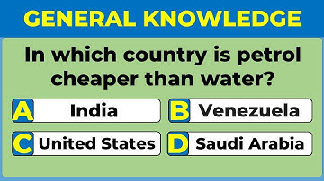 Top 25 General Knowledge Questions 🌟📚 Think Your Brain Is Sharp? 🧠 Prove it!
