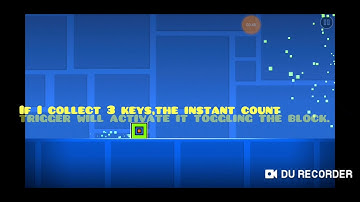 How to use instant count trigger in GD