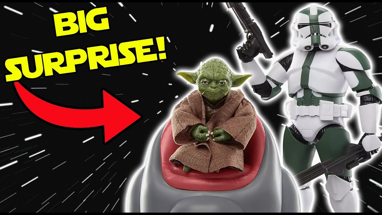 NEW Star Wars Black Series YODA & CLONE COMMANDER GREE 2-Pack