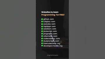 Websites to learn Programming For FREE!🔥 #shorts #shortsvideo  #sivakasi
