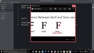 CSS Tutorials for Beginners 31 - CSS Fonts 1 - generic and font family