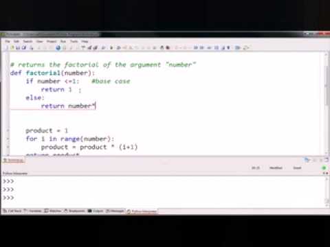 递归阶乘函数 Recursive Factorial Function