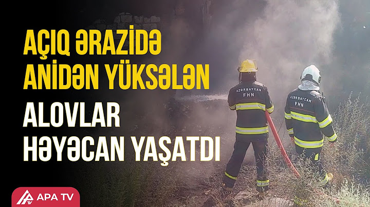 Gəncədə açıq ərazidə məişət tulantıları yanıb – APA TV
