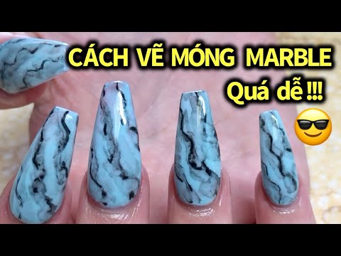 Video CÁCH VẼ MARBLE TRÊN MÓNG GEL QUÁ DỄ | Nails Thanh Tâm... - YouTube