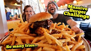 Massive Burger Challenge | ManVFood | Molly Schuyler | Casey Jones