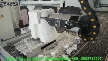 4 axis cnc router for making boat mold / surfboard model boats 3d mold making 4 axis cnc machine