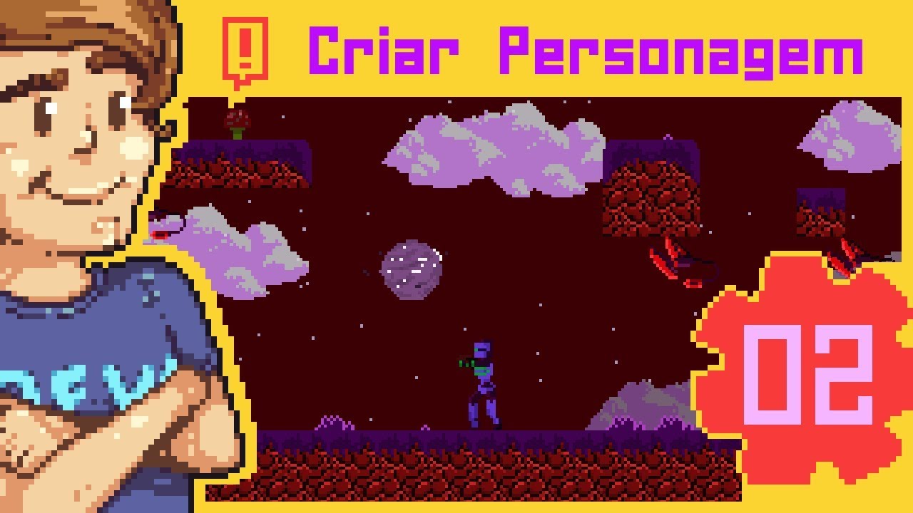 ANIMAÇÕES E "CAIXA" DO PERSONAGEM - Curso Metroidvania Aula 2 [CONSTRUCT 2/CONSTRUCT 3]