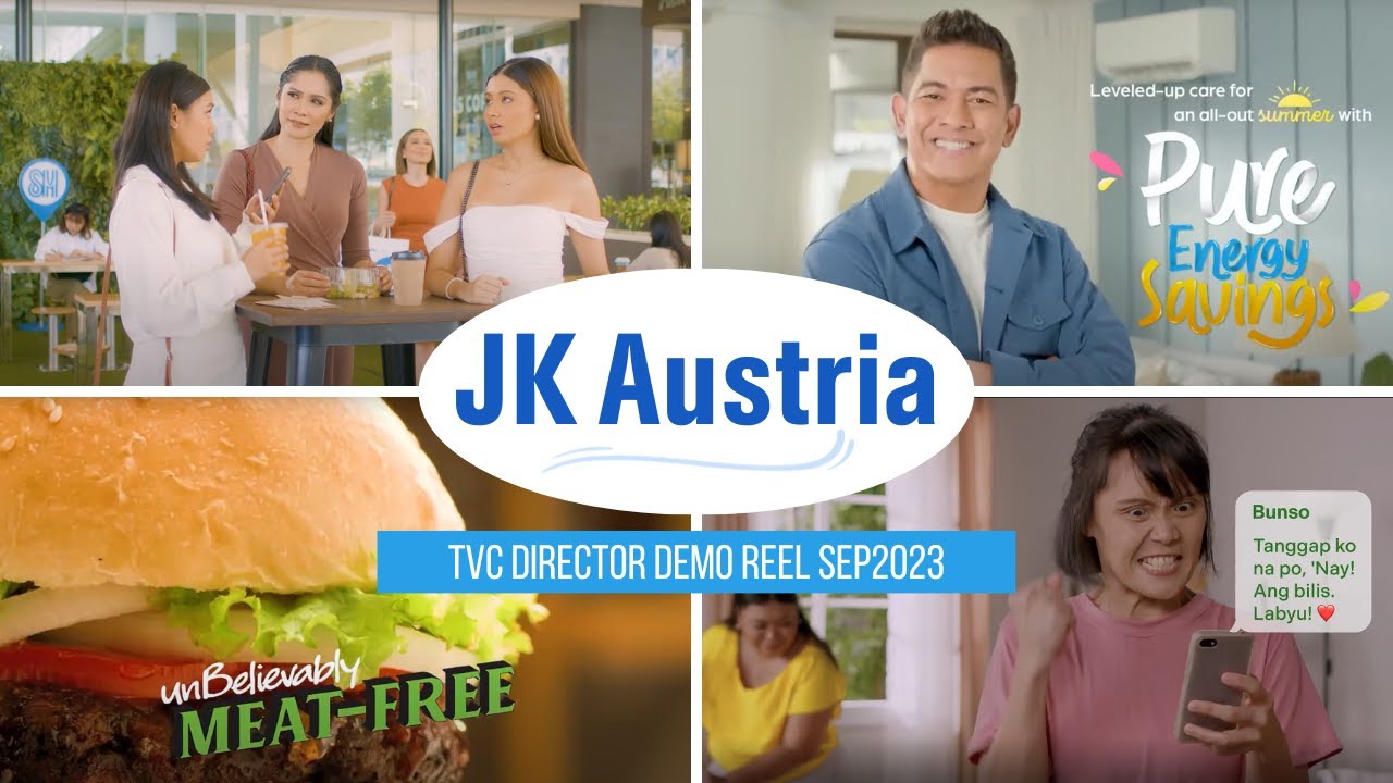 TV Commercial Director Philippines | JK Austria Demo Reel (Sep2023)