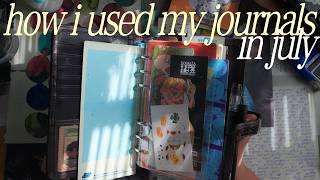 journal flipthrough ⭐︎ how i used my journals in July