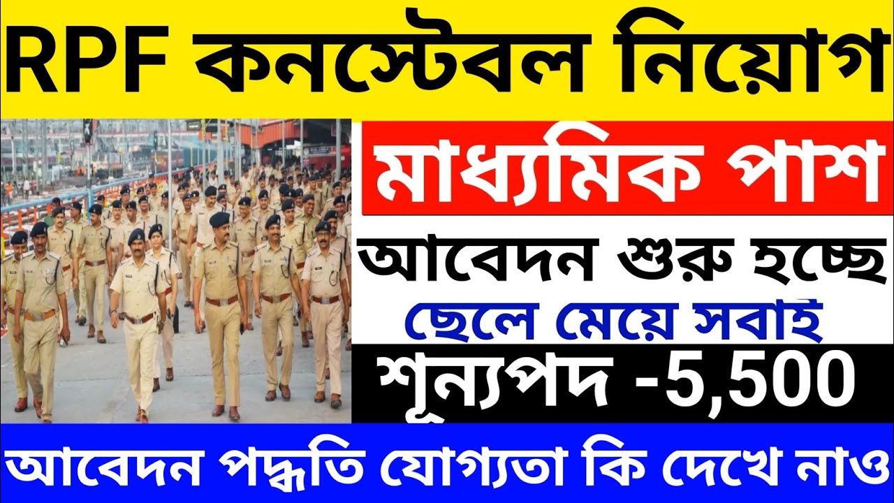 RPF Constable New Vacancy 2026 | RPF SI New Vacancy 2026 | 10th Pass |