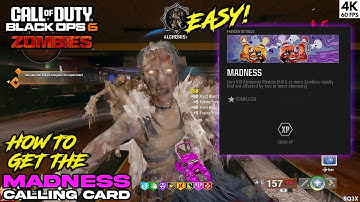 How to Get the MADNESS Calling Card 🧟 CALL OF DUTY: BLACK OPS 6 ZOMBIES