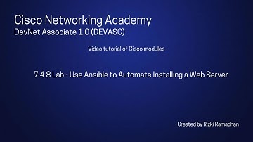 7.4.8 Lab - Use Ansible to Automate Installing a Web Server | DevNet Associate v1.0