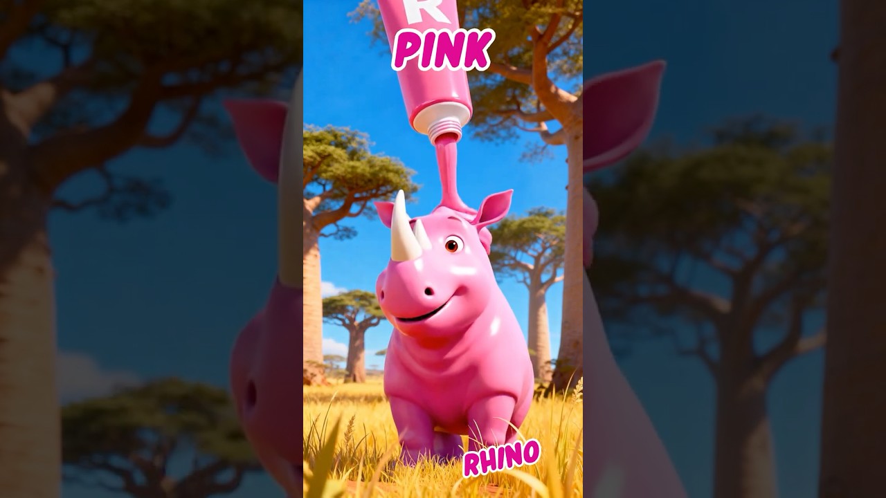 Песня ABC «Красочные животные сафари» (QRST) 