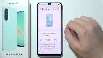 SAMSUNG Galaxy A26 5G: How to Turn On/Off App Drawer