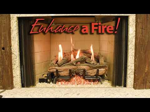 Enhance A Fire! Neon Embers Glowing Metallic Threads for Gas Fireplaces &  Gas Logs 