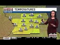 Isolated strong storms possible along a cold front this evening