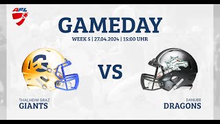 AFL: Thalheim Graz Giants vs Danube Dragons