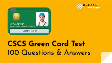 CSCS Green Card Test | 100 Questions & Answers