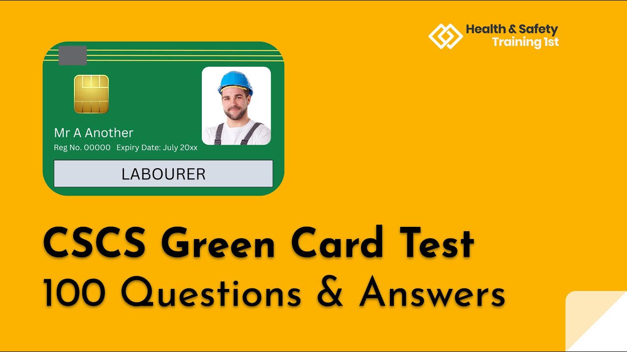 CSCS Green Card Test | 100 Questions & Answers
