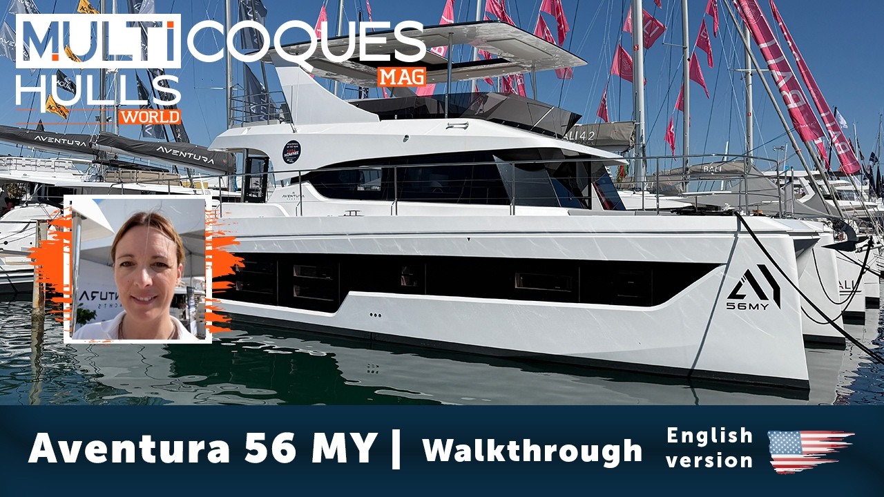 ⁣Aventura 56 MY A Powercat That’s Thinking Big | Walkthrough | Multihulls World