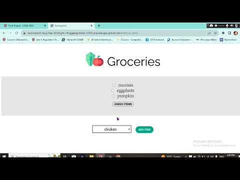 My Cs50 final project / Flask Grocery List Web Application.