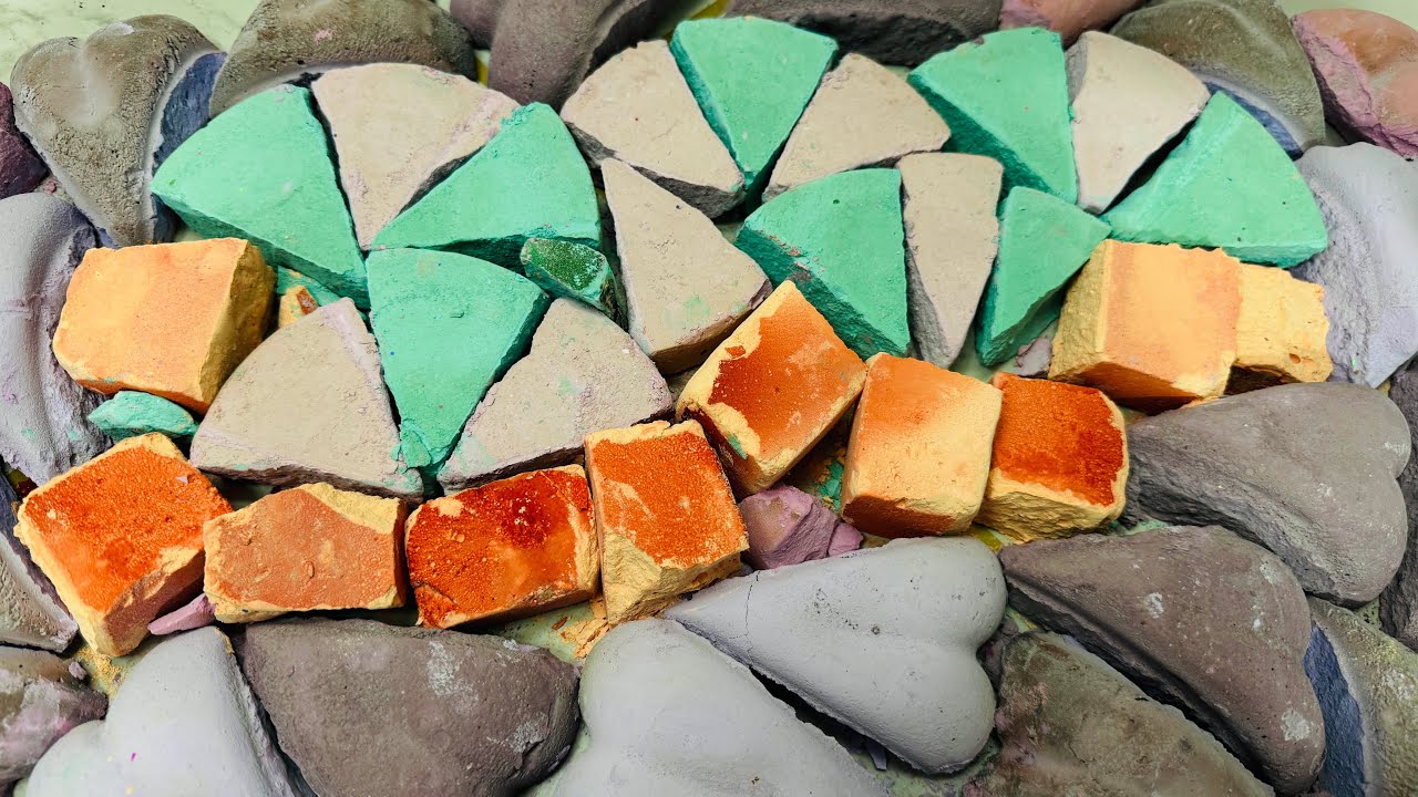 Small  Piece Chalk ASMR Crush |  Dusty Chalk ASMR Video 