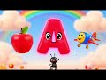 A for Apple, Ant, Airplane | ABC Learning for Kids | Alphabet A Full Video | Kindergarten Learning