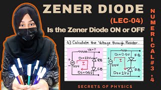 4.ZENER DIODE PROBLEMS | BASIC ELECTRONICS | ZENER DIODE PLAYLIST | SECRETS OF PHYSICS | RABIA BABER