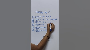 easy tricks for multiplication by 11📚📖📑#mathematics#maths tricks#maths#math shorts