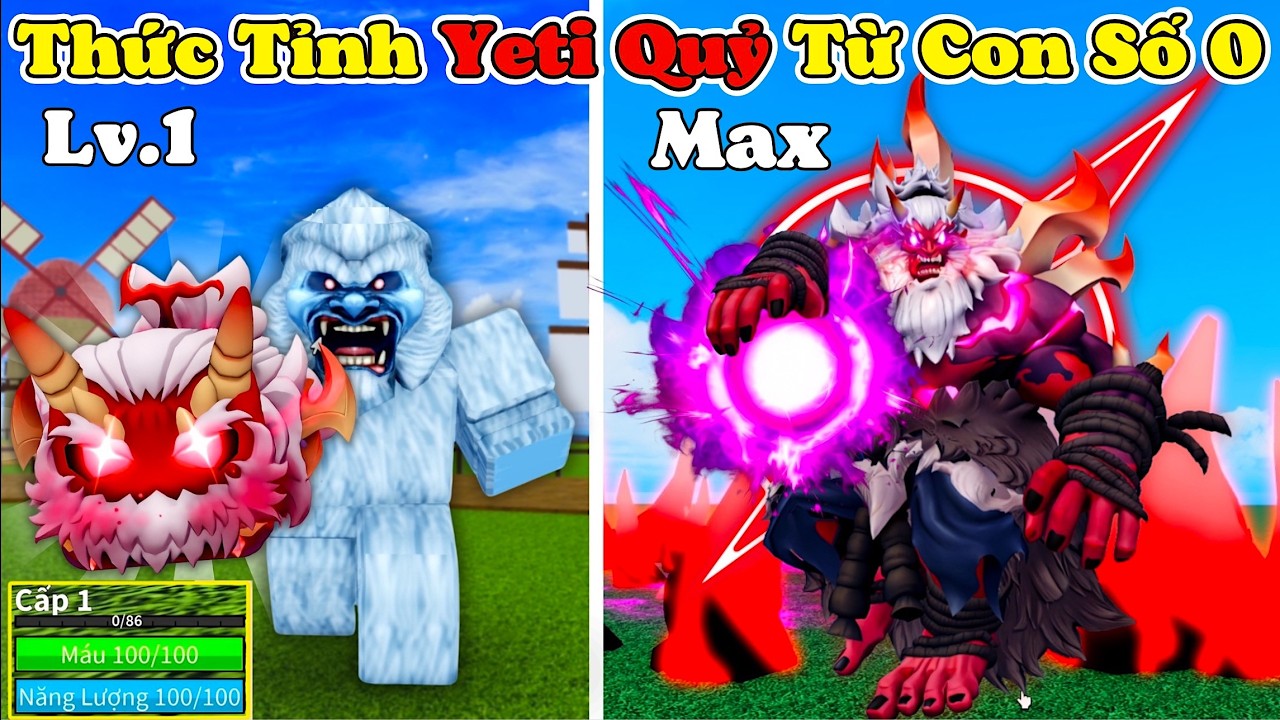 [BloxFruit] Thức Tỉnh Yeti Quỷ Từ Con Số 0 Với Sức Mạnh Siêu Bá