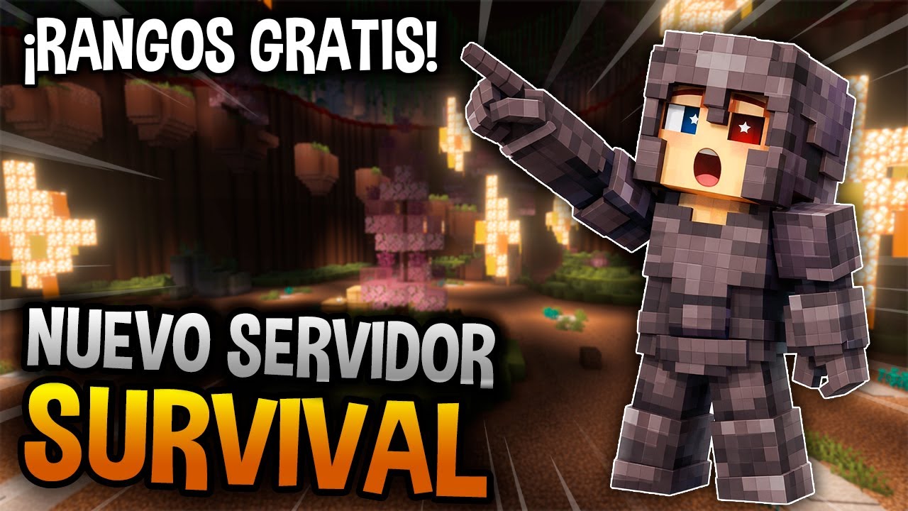 🔴 NUEVO SERVIDOR Survival para MINECRAFT PE 1.21.132 ✅ ¡RANGO GRATIS & MASCOTAS! (Java & Bedrock)