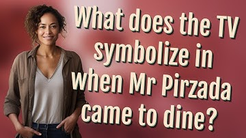 What does the TV symbolize in when Mr Pirzada came to dine?