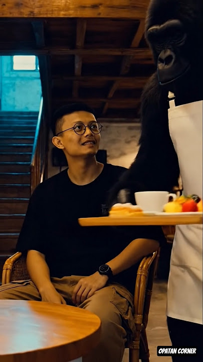 that time at the cafe on planet of apes #ai #veo3 #planetoftheapes #viralshorts #monkey