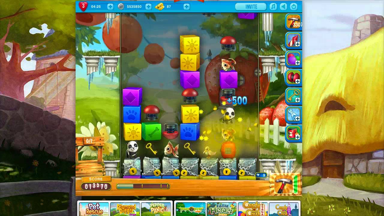 Pet Rescue Saga Level 341 (no boosters)