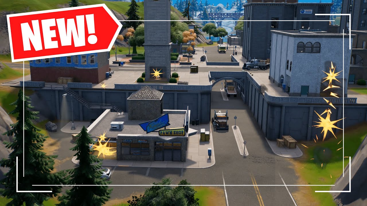Fortnite NEW Earthquake Damages Tilted Towers (Map Update)