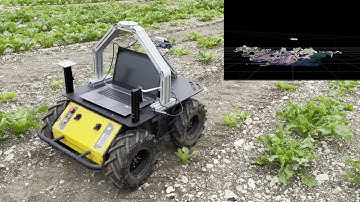 Husky Robot used for field data collection and agricultural autonomous system development