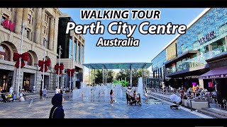 Walking Tour [4K]: Perth City CBD  Murray Street and Hay Street (Perth, Australia)